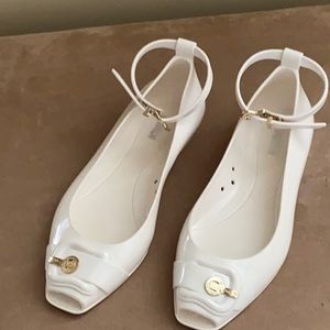 Fendi white jelly shoes